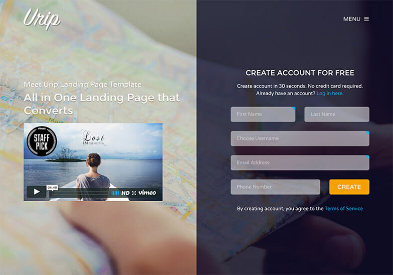 urip-landing-page-template
