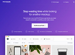 Violettes Farbschema - ein Website Beispiel