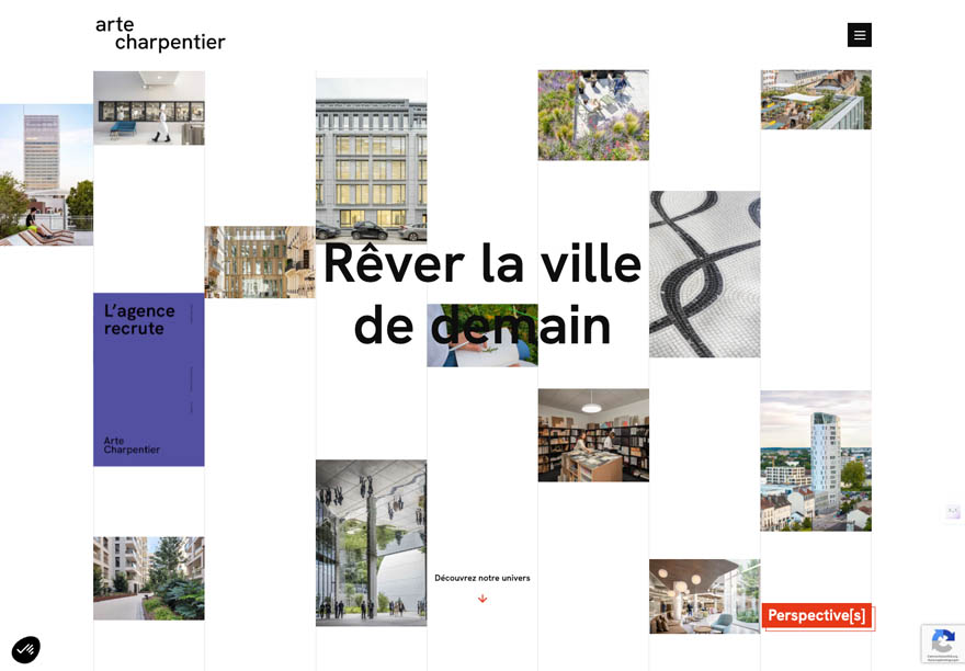 Innovatives Webdesign von Arte Charpentier Architects