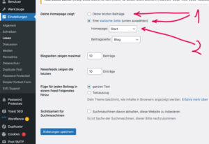 WordPress Startseite festlegen 2026 – In nur 5 Klicks!