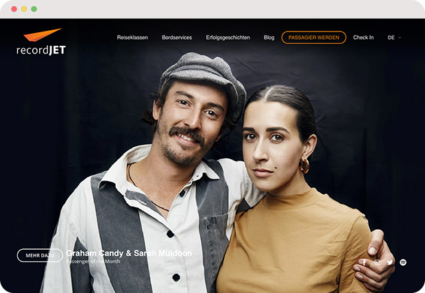 Responsive Website Beispiel