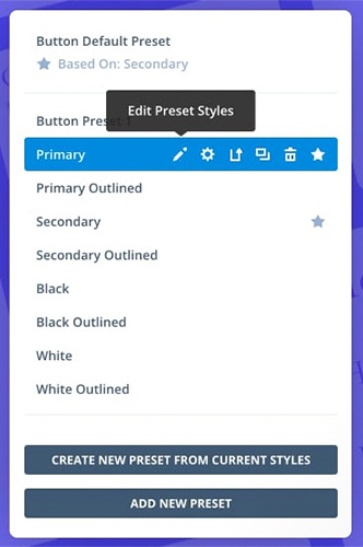 Divi Builder Design-Einstellungen und Customization-Optionen