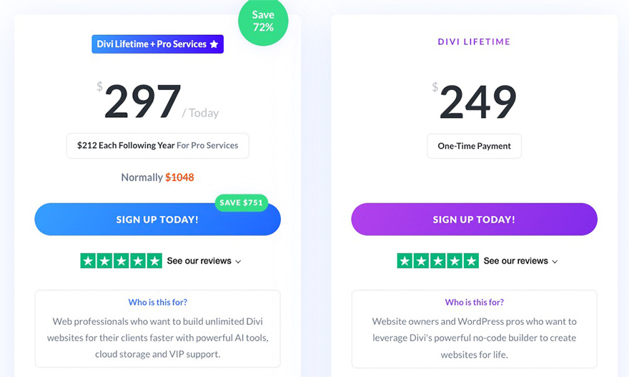 Divi kaufen - Lizenzoptionen und Preise im Vergleich