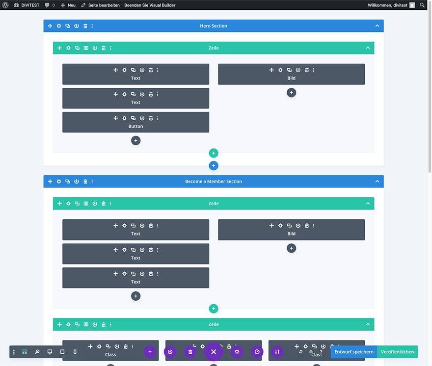 Divi Wireframe-Modus für strukturiertes Arbeiten