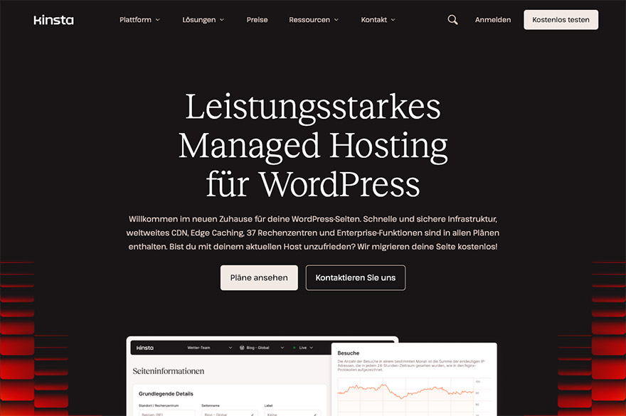 Kinsta WordPress Hosting auf Google Cloud Platform Kinsta - Premium WordPress Hosting mit Google Cloud