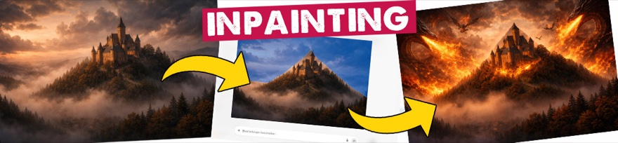 ChatGPT Inpainting Vorher-Nachher: Bild gezielt bearbeiten mit der Inpainting-Funktion
