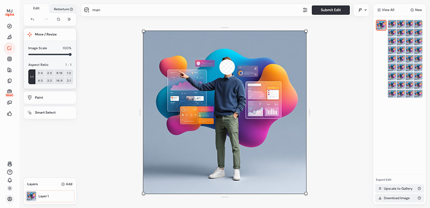 Midjourney Bildgalerie - Beispiele für verschiedene Stile und Anwendungsfälle
