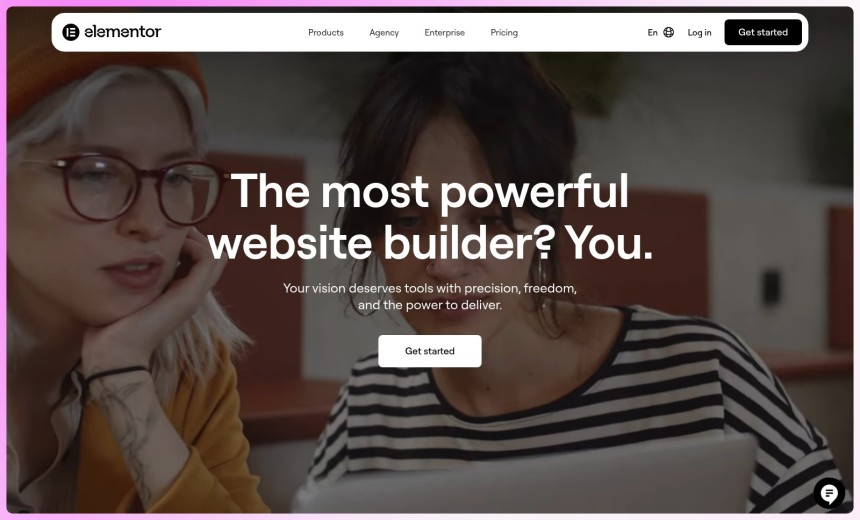 Elementor WordPress Page Builder mit pixelgenauem Editor, Pop-up Builder und Theme Builder für maximale Flexibilität