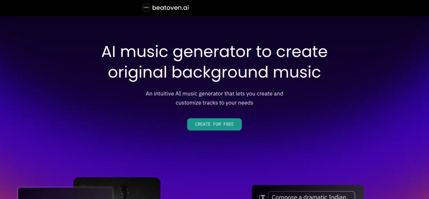 Beatoven AI Musik Generator für lizenzfreie Hintergrundmusik