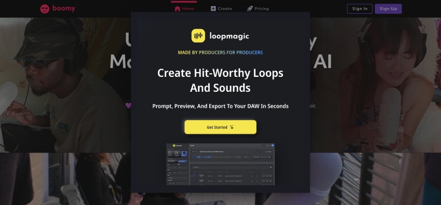 Boomy KI Musik Generator für Spotify