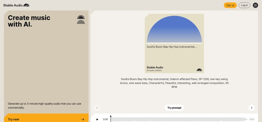 Stable Audio KI Musik Generator von Stability AI
