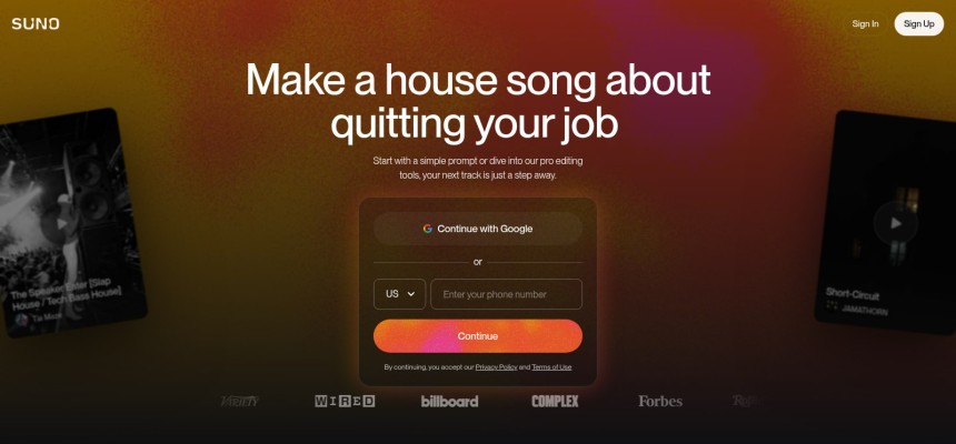 Suno AI - KI Musik Generator mit Gesang und Lyrics