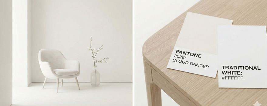 Farbpsychologie Weiß – Wirkung der Farbe Weiß im Webdesign für Klarheit und Minimalismus