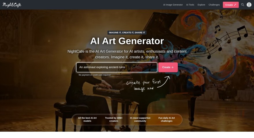 NightCafe Creator KI-Bildgenerator