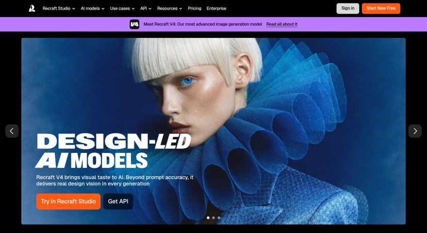 Recraft V3 KI-Bildgenerator für Vektorgrafiken