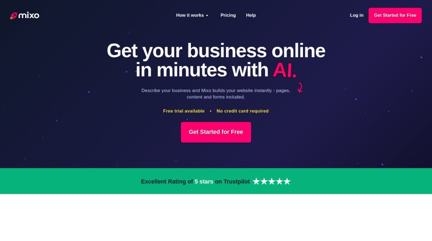 Mixo KI Website Builder - Landing Pages in Sekunden erstellen
