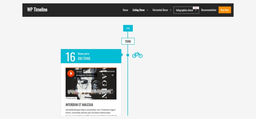 WP Timeline Plugin - 45+ Layouts und historische Datierungen für WordPress Timelines