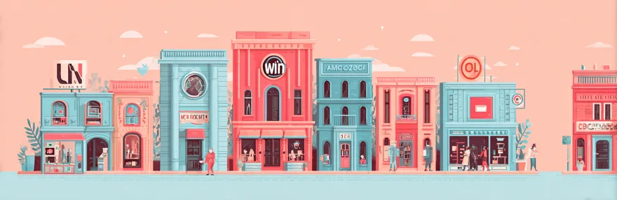 Retro Ladenfronten als Affiliate Netzwerke im DACH Raum