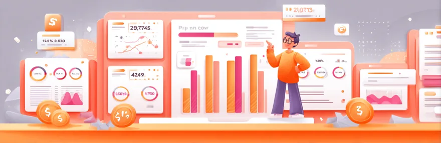 Dashboard mit beeindruckenden Inbound-Marketing-Statistiken und Kennzahlen