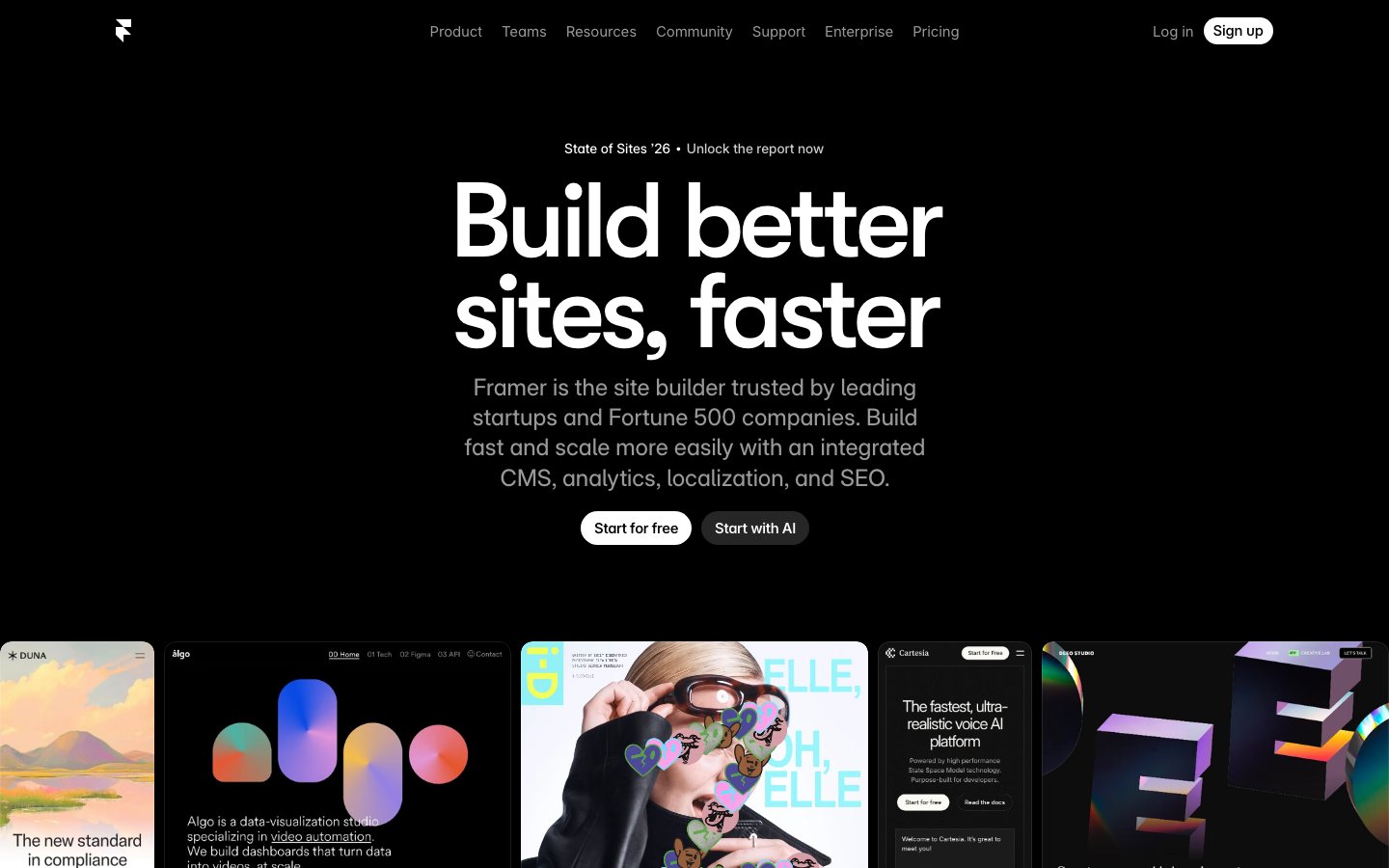 Framer - KI-Design-Tool für moderne Websites KI Webdesign Trend 2026 - Framer AI generiert Layouts automatisch