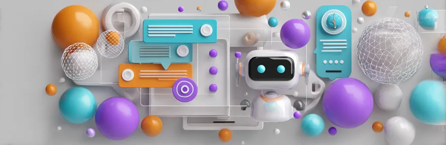 Chatbot Konversation auf Website Screen