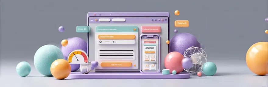 Landing Page mit fokussiertem Call-to-Action Button