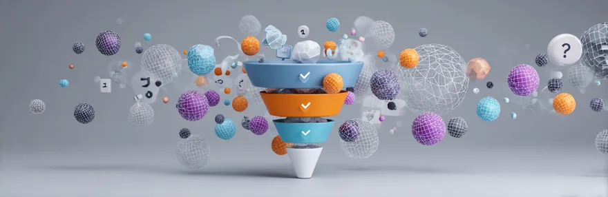 Lead Qualifizierung Funnel mit MQL und SQL Stufen