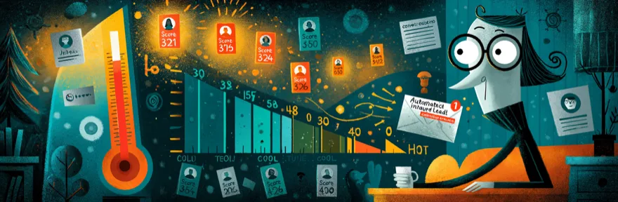 Lead Scoring Thermometer mit Punktevergabe