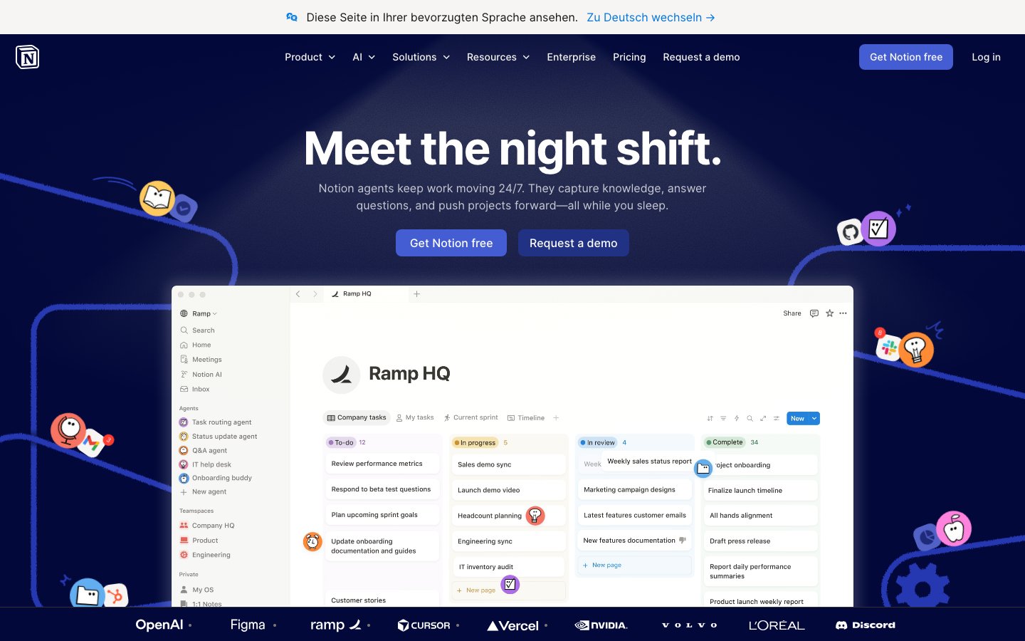 Notion - Minimalistisches Design mit Persoenlichkeit Minimalistisches Webdesign 2026 - Notion mit cleaner Oberfläche und reduziertem Design