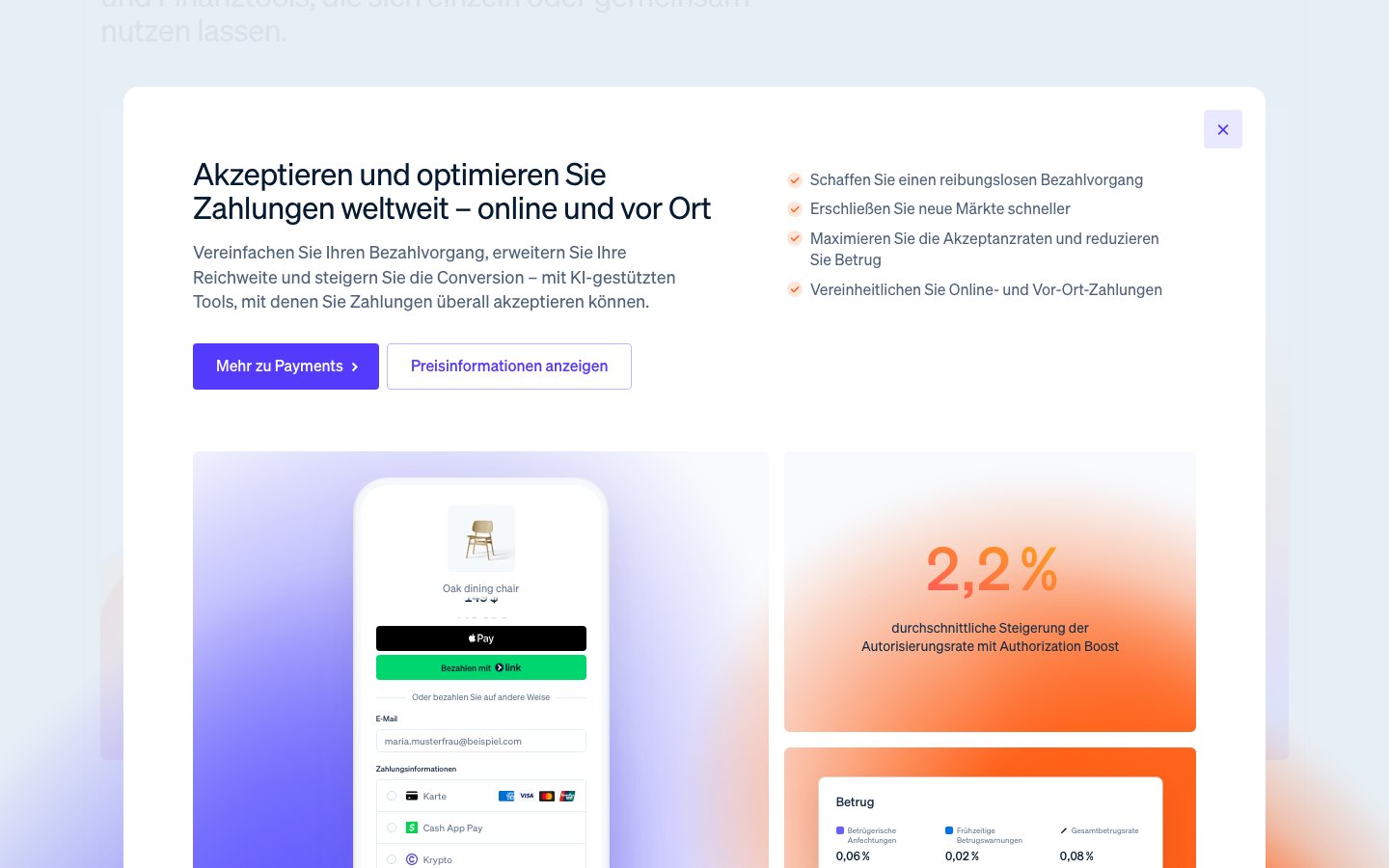 Stripe - Mutige Typografie und klare Hierarchie Typografie Trend 2026 - Stripe nutzt mutige Typografie als Designelement