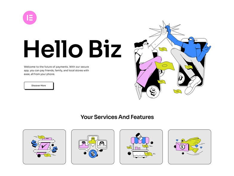 Elementor Hello Biz Elementor Hello Biz – WordPress