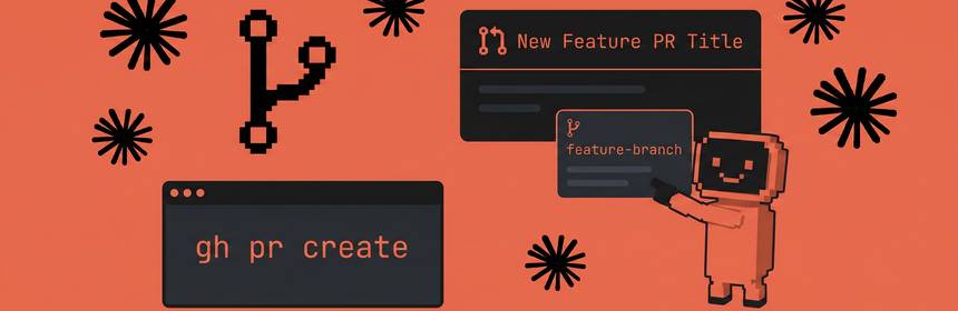 Über die gh CLI legt Claude Code Feature-Branches an und öffnet fertige Pull Requests