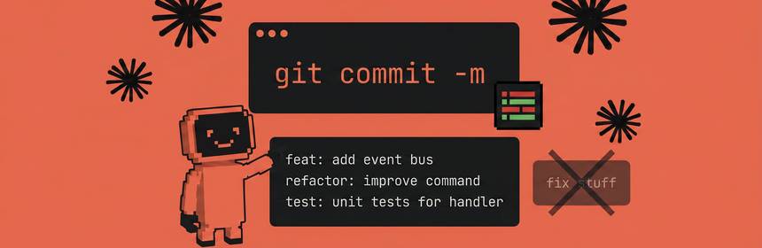 Claude Code liest den git diff und schreibt daraus aussagekräftige Commit-Messages