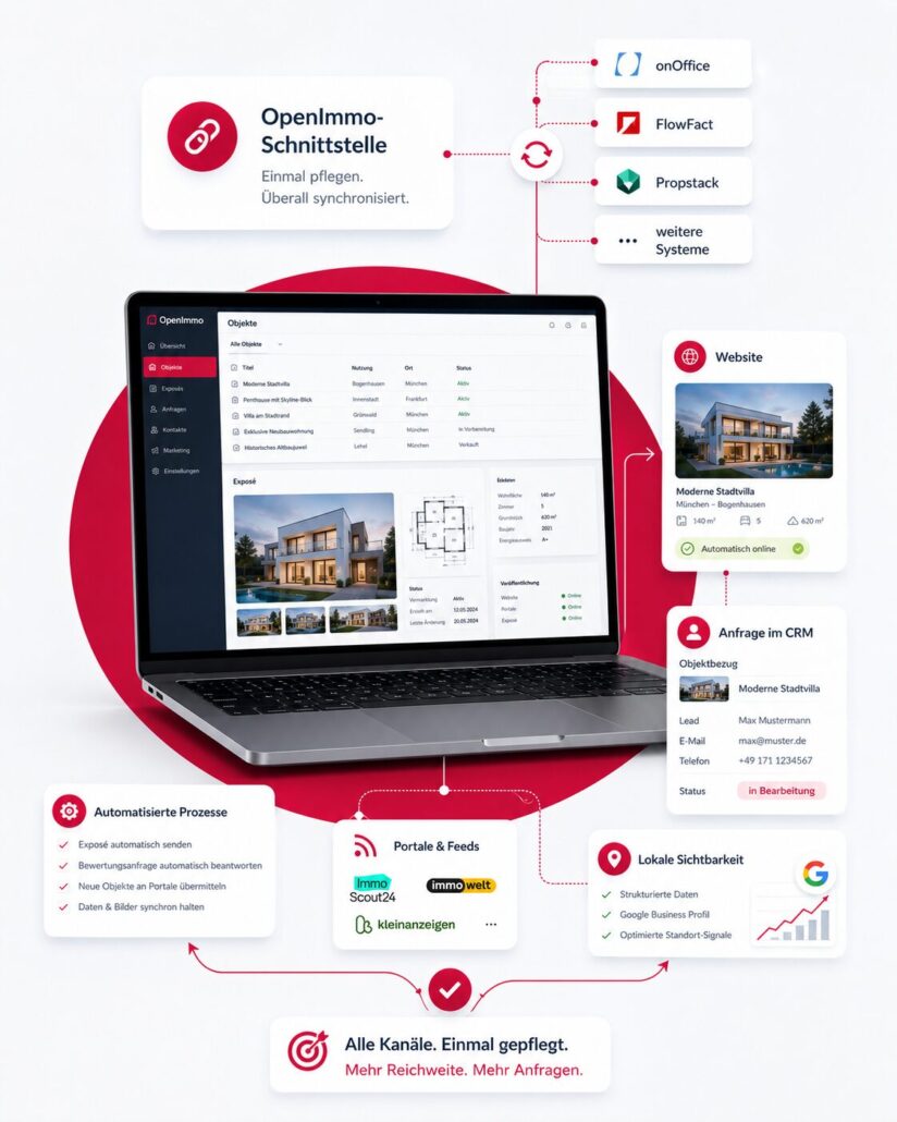 Anbindung der Maklersoftware an die Website über die OpenImmo-Schnittstelle