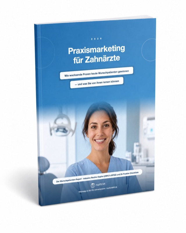 Cover des Wunschpatienten-Reports Praxismarketing für Zahnärzte