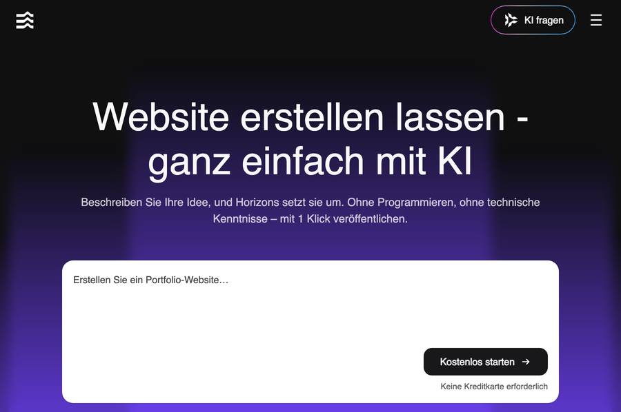 Hostinger Horizons: Idee beschreiben, KI baut und veröffentlicht Hostinger Horizons – KI erstellt Website und App per Beschreibung