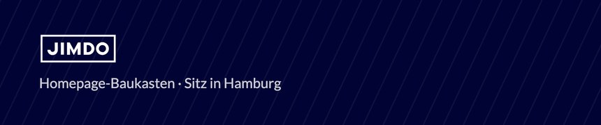 Jimdo Logo – der deutsche Baukasten-Klassiker aus Hamburg