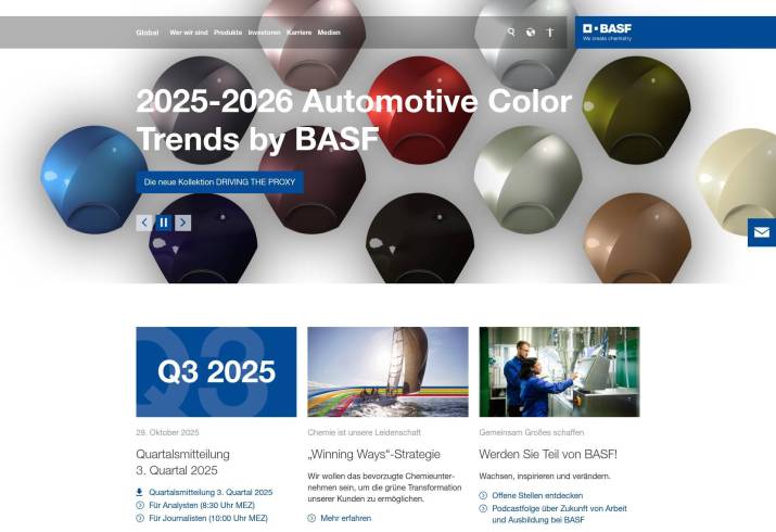 Screenshot von BASF