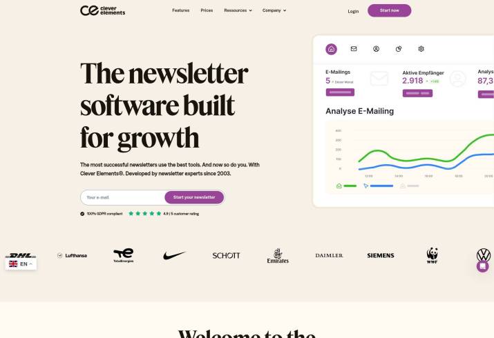 Screenshot von Clever Elements